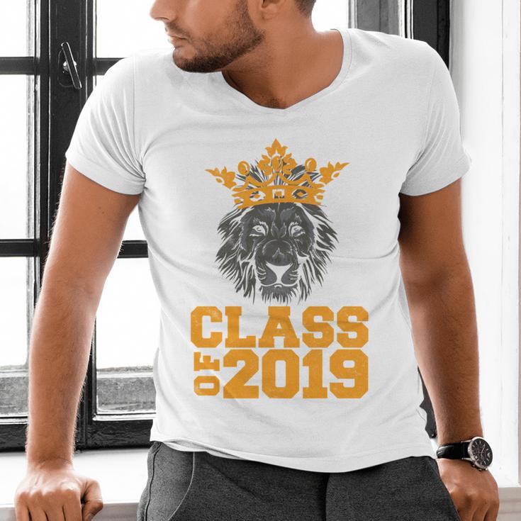 High School King Graduation Shirt Class Of 2019 Seniors Men's V-Neck T-Shirt