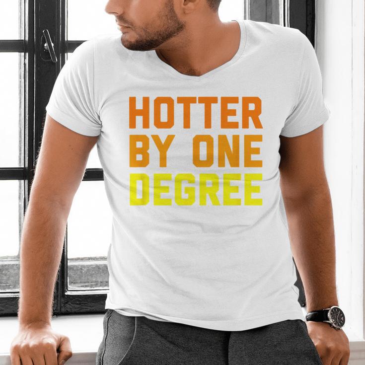 Hotter By One Degree Graduation Shirt College Major Graduate Men's V-Neck T-Shirt