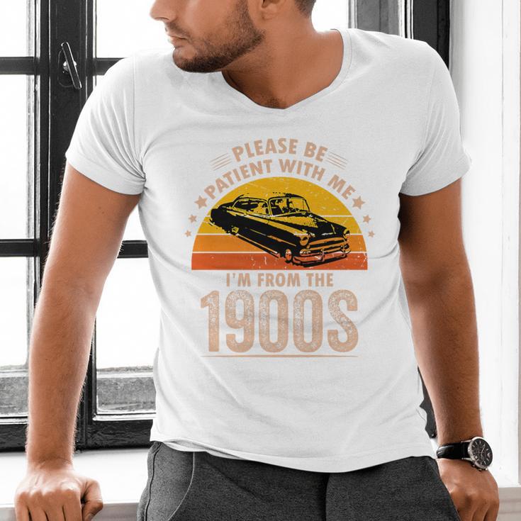 Humorous Saying Please Be Patient With Me I'm From The 1900s Premium Men's V-Neck T-Shirt