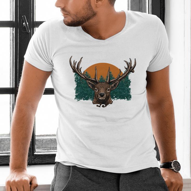 Hunting Is My Escape Introvert Hunter Antisocial Men's V-Neck T-Shirt