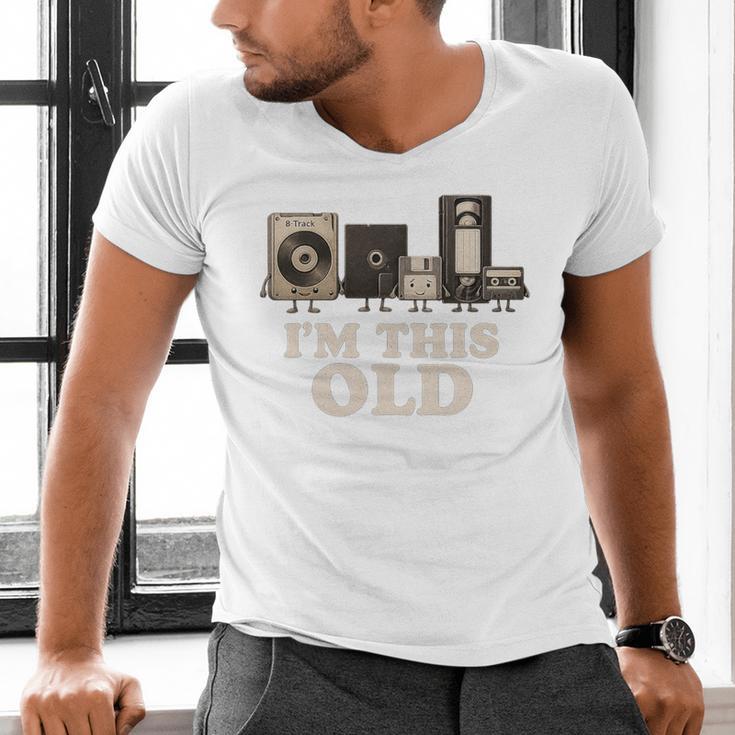 I’m This Old Retro Tech Nostalgia For 70s 80s Premium Tri-Blend Men's V-Neck T-Shirt I’m This Old Retro Tech Nostalgia For 70s 80s Premium Tri-Blend Men's V-Neck T-Shirt