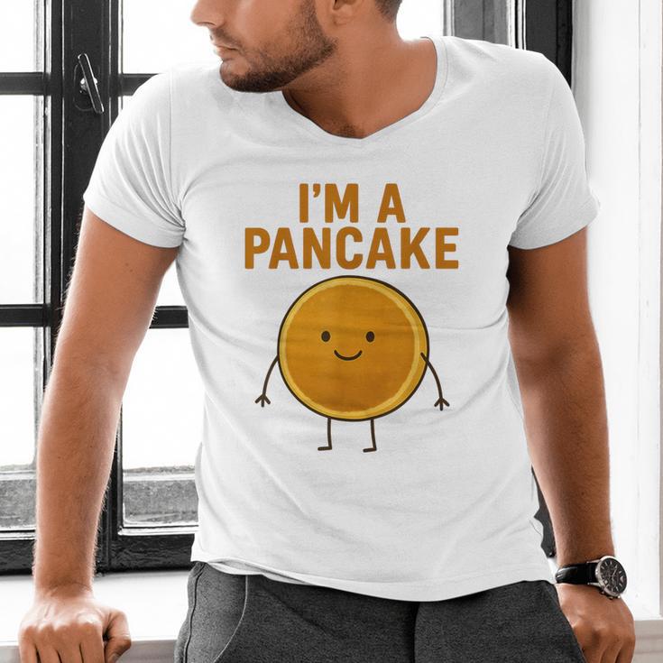 I’m a Pancake Meme For Nostalgia And Sci-Fi Fan Men's V-Neck T-Shirt I’m a Pancake Meme For Nostalgia And Sci-Fi Fan Men's V-Neck T-Shirt