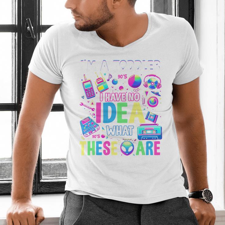 I'm A Toddler I Have No Ideas Retro Vintage 90s Nostalgia Men's V-Neck T-Shirt I'm A Toddler I Have No Ideas Retro Vintage 90s Nostalgia Men's V-Neck T-Shirt