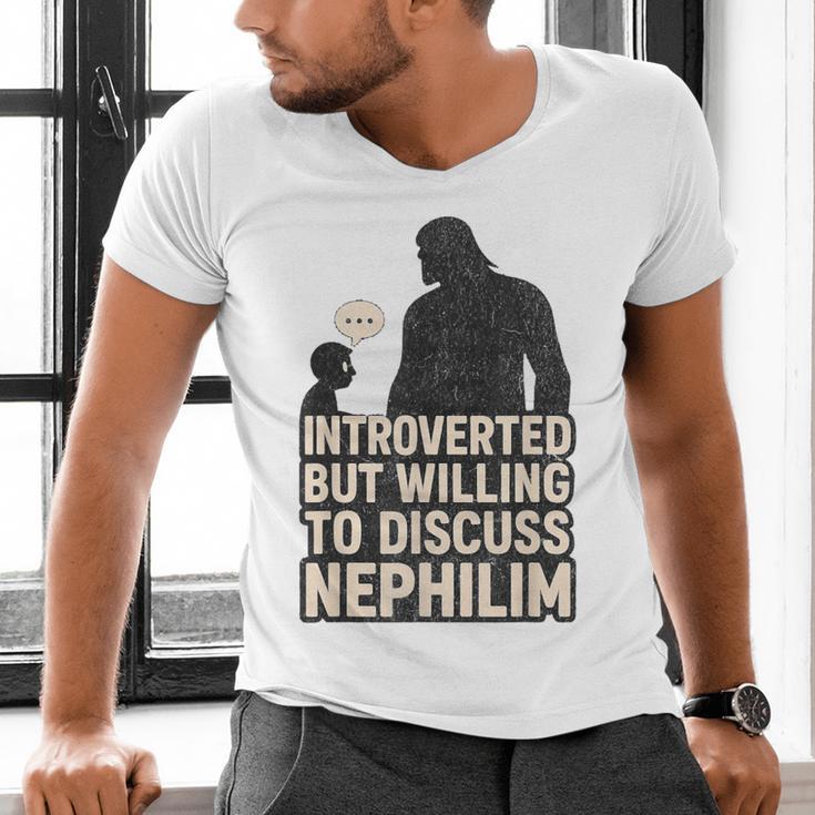 Introverted But Willing To Discuss Nephilim Tee Men's V-Neck T-Shirt