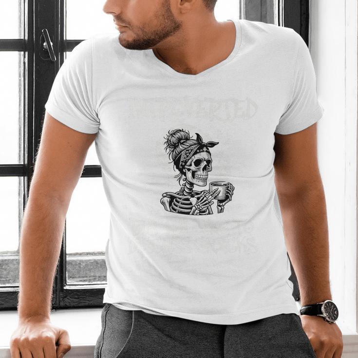 Introverted But Willing To Discuss Snacks Coffee Premium Men's V-Neck T-Shirt Introverted But Willing To Discuss Snacks Coffee Premium Men's V-Neck T-Shirt