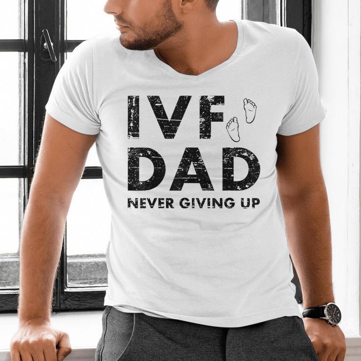 IVF Dad Retrieval Day Infertility Transfer Father Men's V-Neck T-Shirt