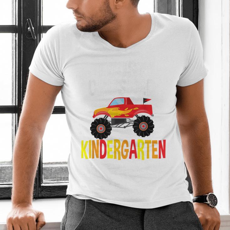 I Just Crushed Kindergarten Monster Graduation Shirt Men's V-Neck T-Shirt