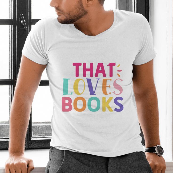 Just a Girl Who Loves Books Reader Girls Bookish Women Men's V-Neck T-Shirt
