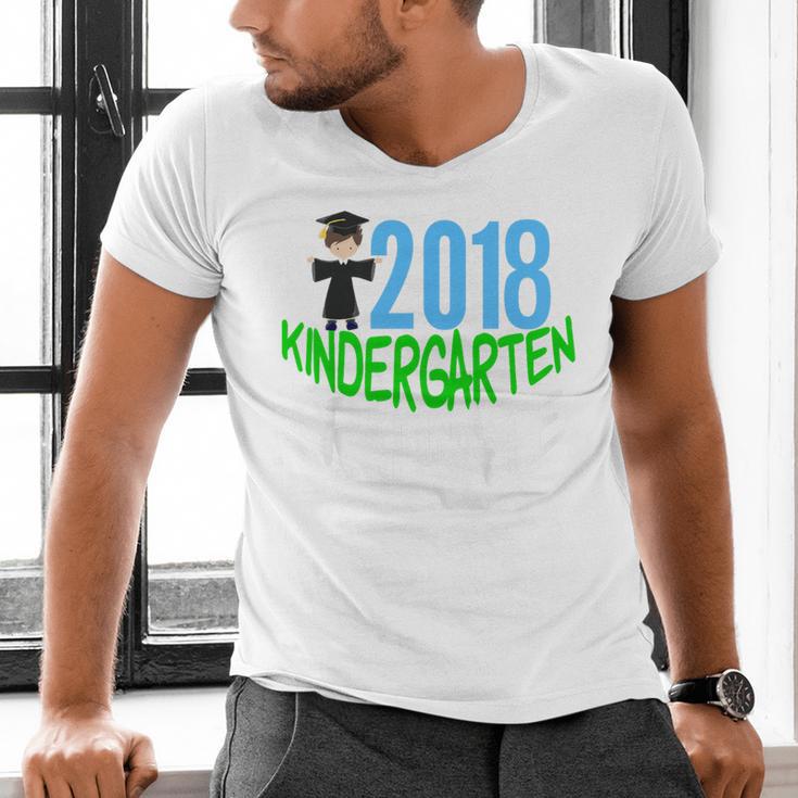 Kids 2018 Kindergarten Graduation Men's V-Neck T-Shirt