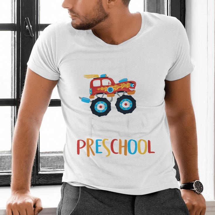 Kids I Just Crushed Preschool Monster Graduation Pre-K Shirt Men's V-Neck T-Shirt