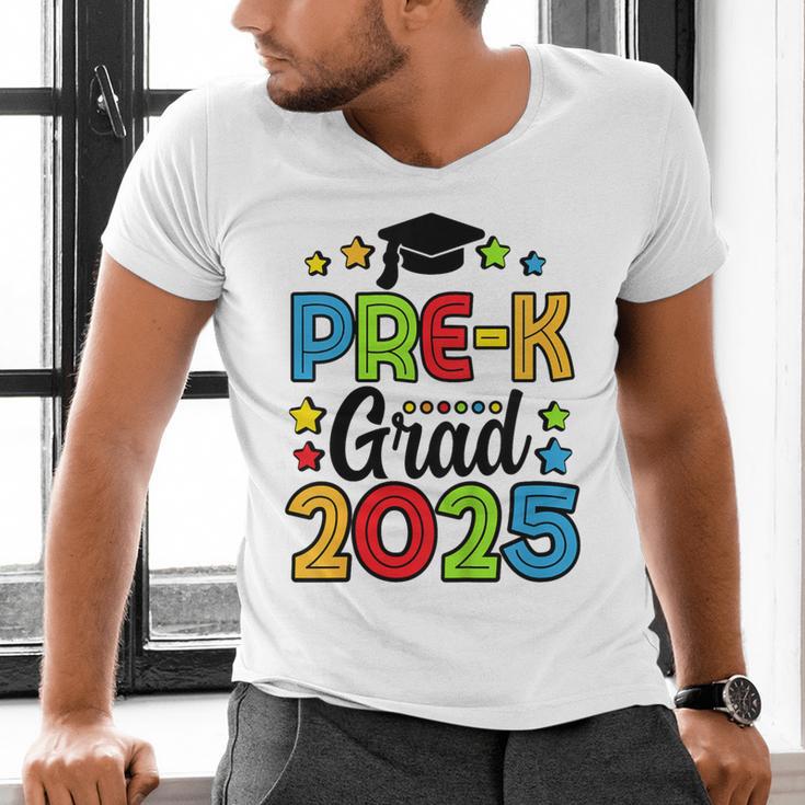 Kids Pre-K Grad 2025 Preschool Prek Graduation Men's V-Neck T-Shirt