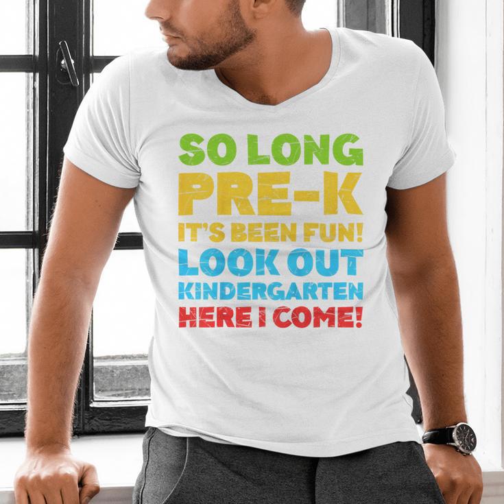 Kids So Long PRE-K It's Been Fun Shirt Boy Girl Graduation Men's V-Neck T-Shirt