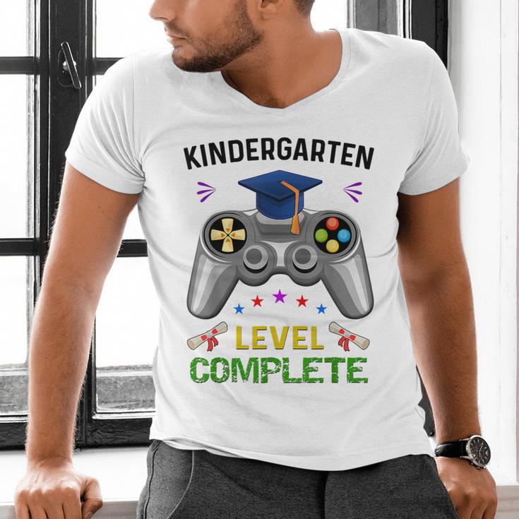 Kindergarten Level Complete Graduation Class 2023 Gamer Kids Men's V-Neck T-Shirt