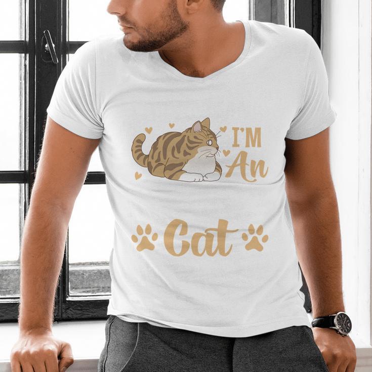 Kitty Pet Lover Introvert Person Cats Show Family Member Men's V-Neck T-Shirt