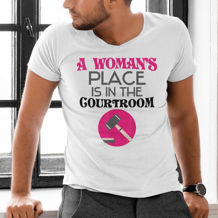 Lawyer Attorney Law School Graduation Female Women Men's V-Neck T-Shirt