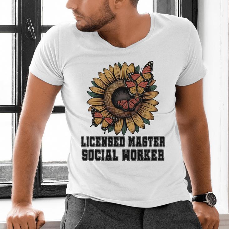 Licensed Masters Social Work Worker LMSW Graduation 2026 Men's V-Neck T-Shirt