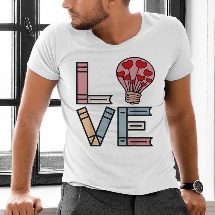Love Books Reading Men's V-Neck T-Shirt