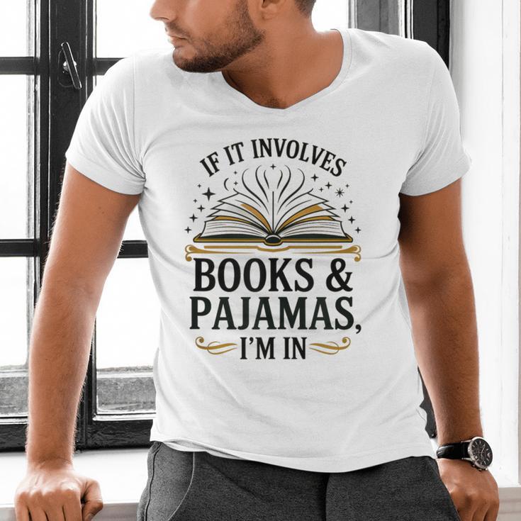 Magical Pajama And Book Lover Outfit For Readers Who Love Men's V-Neck T-Shirt