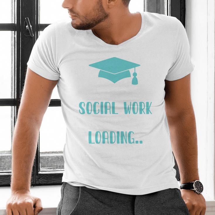 Masters Of Social Work Loading MSW Graduation Future Social Men's V-Neck T-Shirt