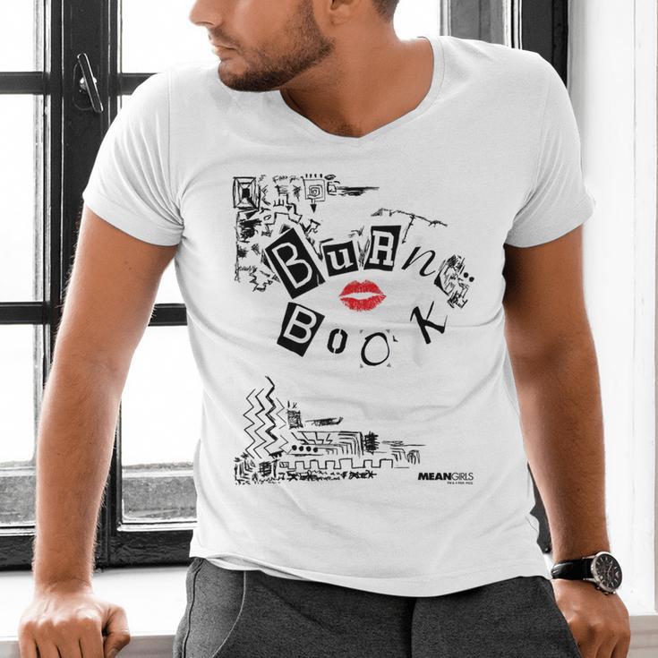 Mean Girls Burn Book Cover Art Men's V-Neck T-Shirt