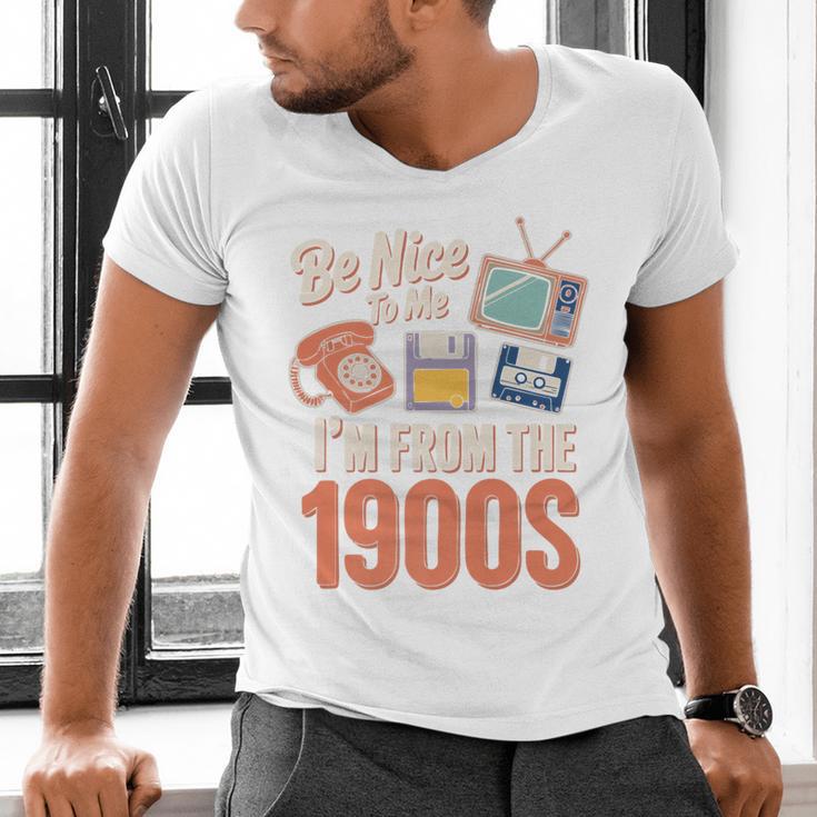 Be Nice To Me I'm From The 1900s Premium Men's V-Neck T-Shirt