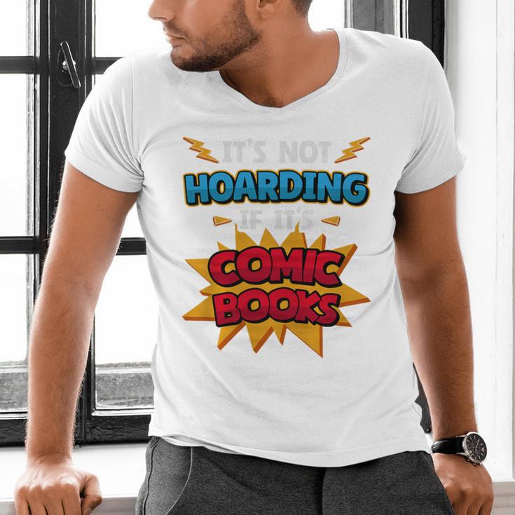 It Is Not Hoarding If It's Comic Books Collector Tee Premium Tri-Blend Men's V-Neck T-Shirt