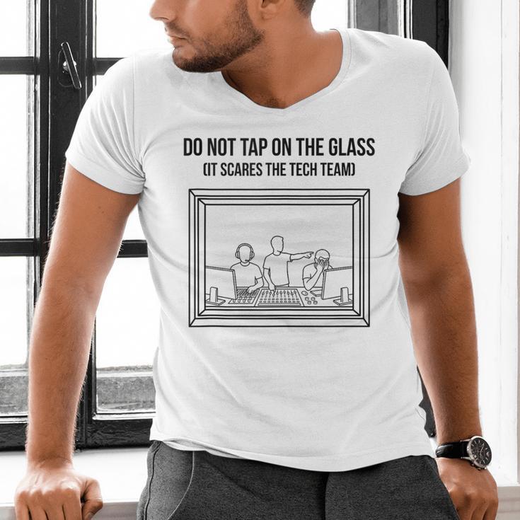 Do Not Tap On The Glass Sound Booth Introvert Men's V-Neck T-Shirt Do Not Tap On The Glass Sound Booth Introvert Men's V-Neck T-Shirt