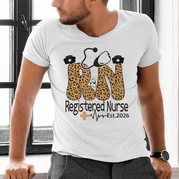 Nurse Est 2026 Graduation Graduate Nursing Student RN LPN Men's V-Neck T-Shirt