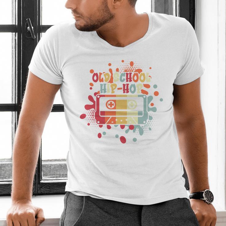 Old-School Hip Hop 80's 90's Style Music Cassette Nostalgia Men's V-Neck T-Shirt
