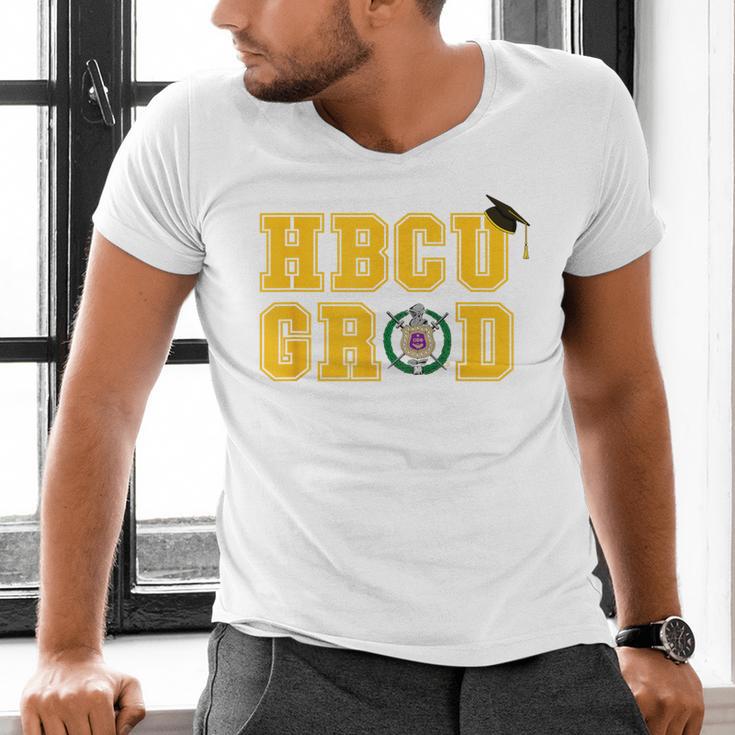 Omega Psi Phi Fraternity Paraphernalia HBCU Graduation Men's V-Neck T-Shirt