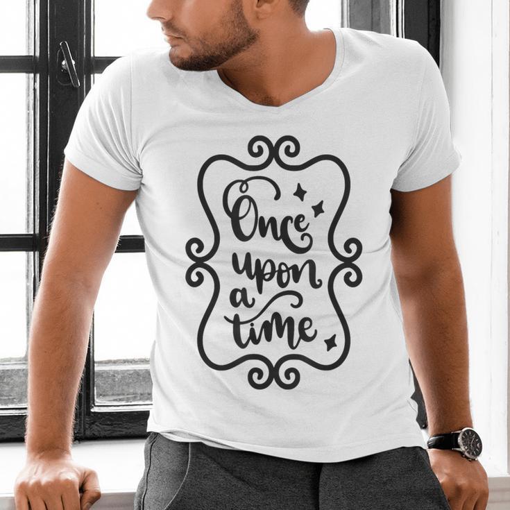 Once Upon A Time Fairytale Book Lover Reading Men's V-Neck T-Shirt Once Upon A Time Fairytale Book Lover Reading Men's V-Neck T-Shirt