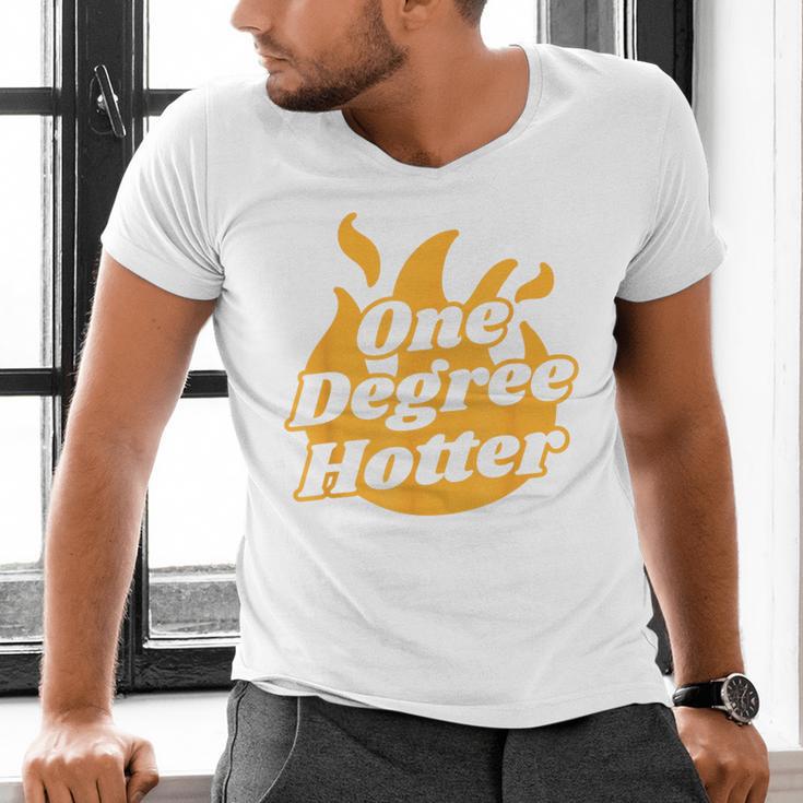 One Degree Hotter Graduation Ceremony Celebration Men's V-Neck T-Shirt
