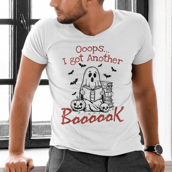 Oops I Got Another Book Boo Ghost Read Book Men's V-Neck T-Shirt Oops I Got Another Book Boo Ghost Read Book Men's V-Neck T-Shirt