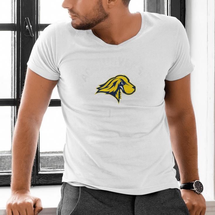 Pace University Setters Arched Dad Men's V-Neck T-Shirt