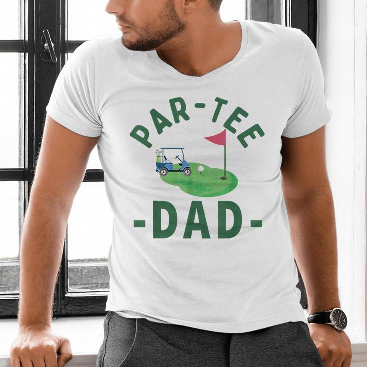 The Par Tee Dad Hole In One Golf Parents Matching Family Men's V-Neck T-Shirt