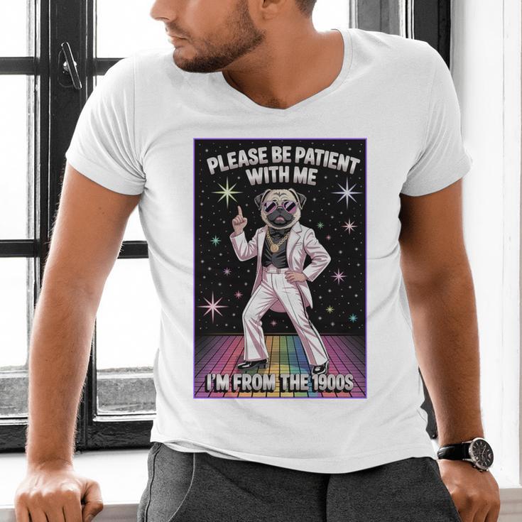 Be Patient With Me I'm From The 1900s Birthday Premium Tri-Blend Men's V-Neck T-Shirt