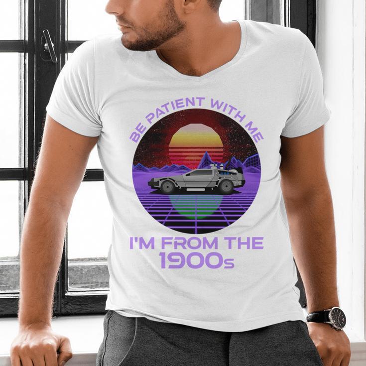 Be Patient With Me I'm From The 1900s Synthwave Men's V-Neck T-Shirt Be Patient With Me I'm From The 1900s Synthwave Men's V-Neck T-Shirt