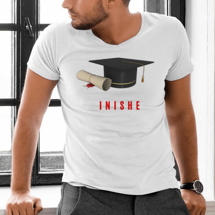 PhD Graduation Celebration For Finished Phd Grad Men Women Men's V-Neck T-Shirt