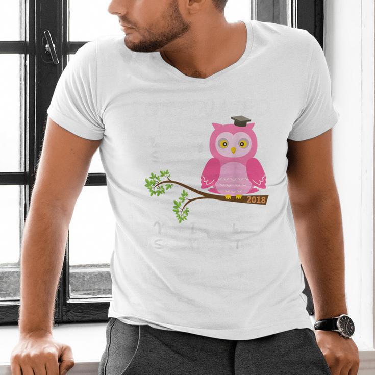 Pink I Graduated From Elementary Graduation Men's V-Neck T-Shirt