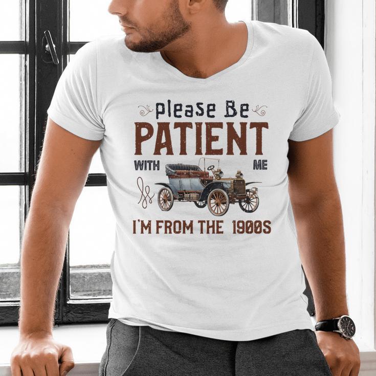 Please Be Patient I'm From The 1900s Antique Car Enthusiast Premium Tri-Blend Men's V-Neck T-Shirt