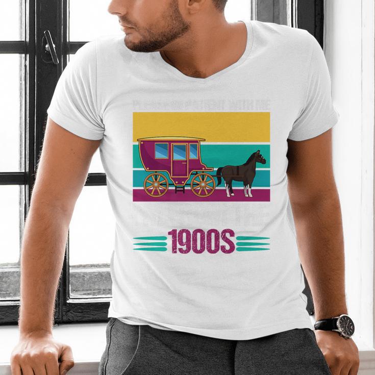 Please Be Patient With Me I'm From The 1900s Cool Dad Premium Men's V-Neck T-Shirt