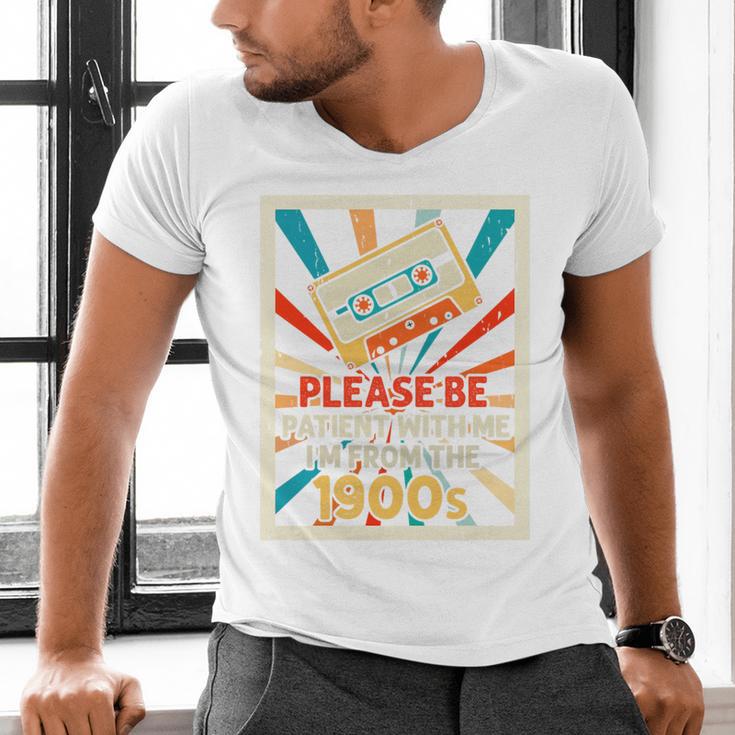 Please Be Patient With Me I'm From The 1900s Cool Dad Premium Tri-Blend Men's V-Neck T-Shirt