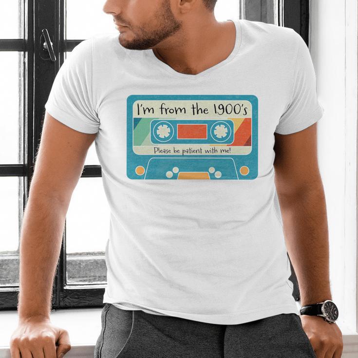 Please Be Patient With Me I'm From The 1900s Dad Premium Men's V-Neck T-Shirt Please Be Patient With Me I'm From The 1900s Dad Premium Men's V-Neck T-Shirt