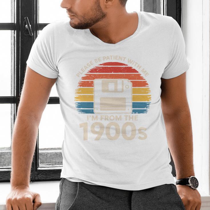 Please Be Patient With Me I'm From The 1900s Floppy Disk Premium Tri-Blend Men's V-Neck T-Shirt Please Be Patient With Me I'm From The 1900s Floppy Disk Premium Tri-Blend Men's V-Neck T-Shirt