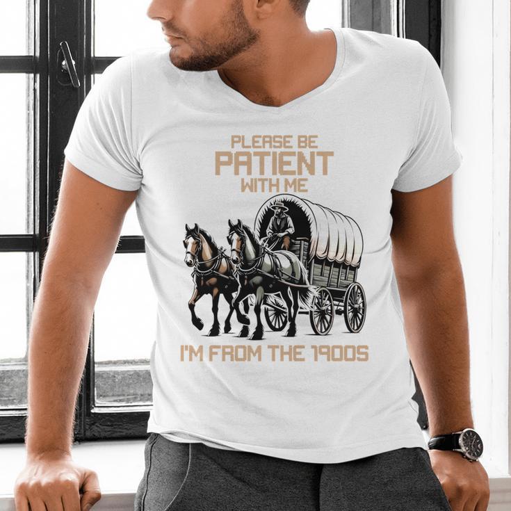 Please Be Patient With Me I'm From The 1900s Men Women Men's V-Neck T-Shirt