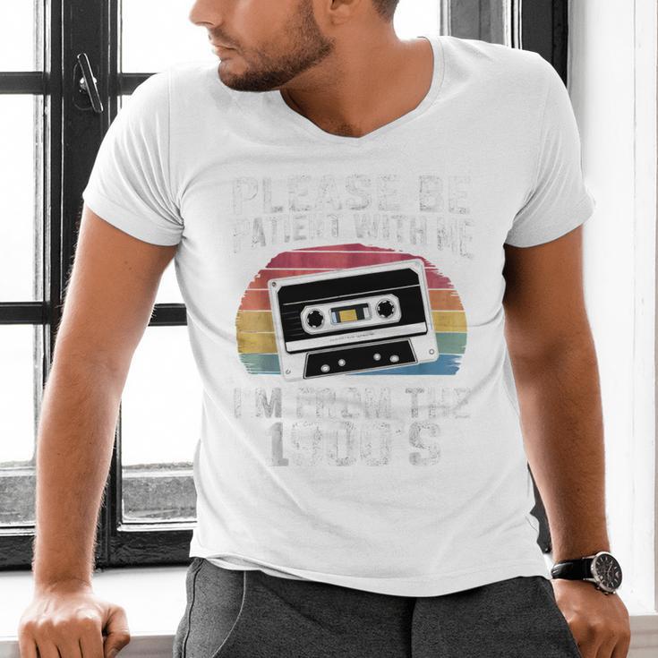 Please Be Patient With Me I'm From The 1900s Retro 90s Men's V-Neck T-Shirt Please Be Patient With Me I'm From The 1900s Retro 90s Men's V-Neck T-Shirt