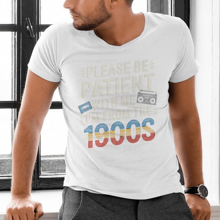 Please Be Patient With Me I'm From The 1900s Retro Tee Premium Men's V-Neck T-Shirt