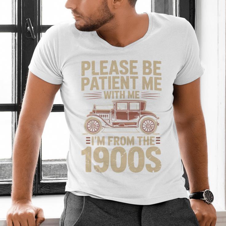 Please Be Patient With Me I'm From The 1900s Vintage Car Premium Men's V-Neck T-Shirt Please Be Patient With Me I'm From The 1900s Vintage Car Premium Men's V-Neck T-Shirt