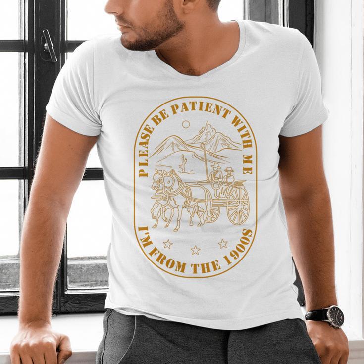 Please Be Patient I'm From The 1900s Vintage Country Gag Tee Premium Tri-Blend Men's V-Neck T-Shirt