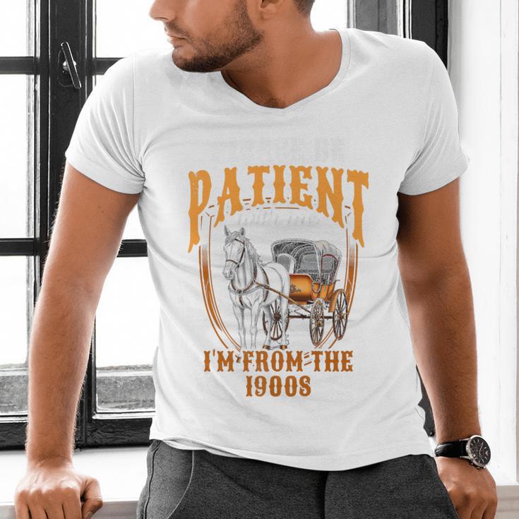 Please Be Patient With Me I'm From The 1900s Vintage Lover Premium Men's V-Neck T-Shirt